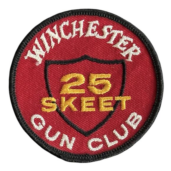 VTG Winchester Gun Club 25 Skeet Original Patch NRA Firearm Hunter Competition - Picture 1 of 3